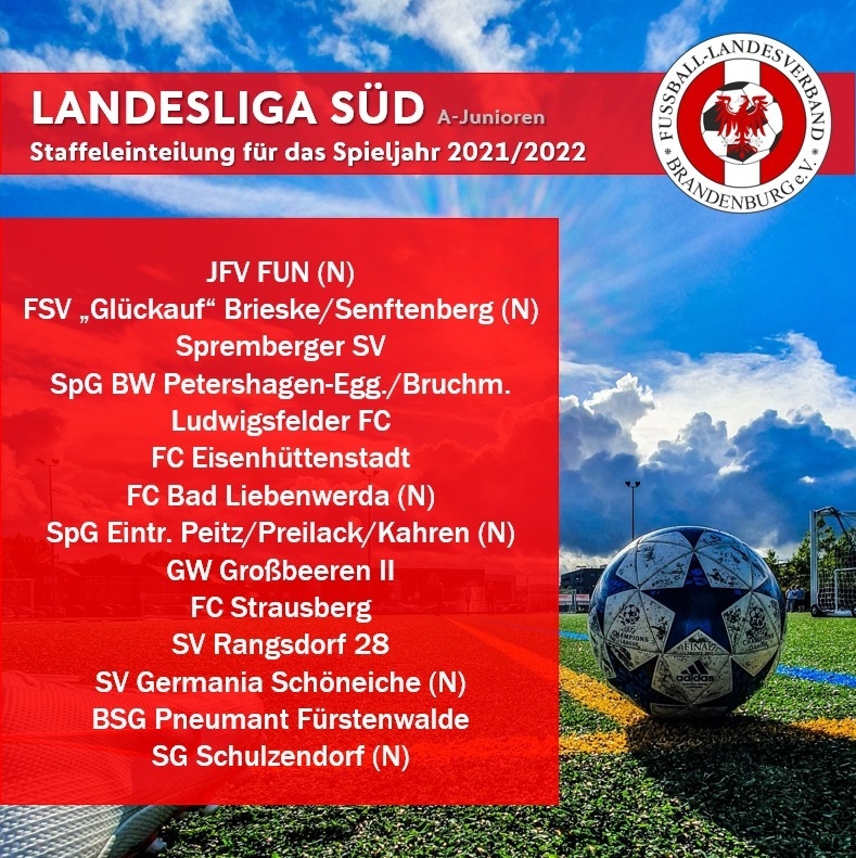 Fußball-Landesverband Brandenburg E.V. - Staffeleinteilung Im Junioren ...