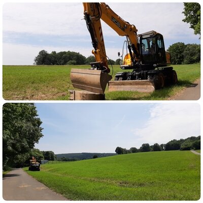 ... der Bagger ist da 24.06.2021  (Bild vergr&ouml;&szlig;ern)