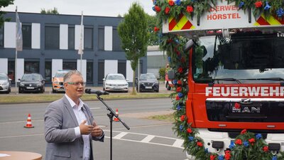 Foto des Albums: Drehleiter der Feuerwehr Hörstel feierlich eingeweiht