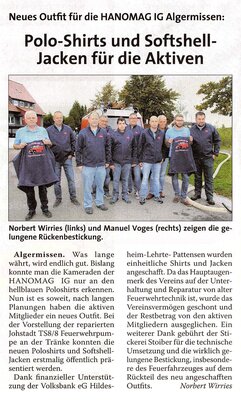Foto des Albums: Neues Outfit für die HANOMAG I.G. Algermissen e.V.