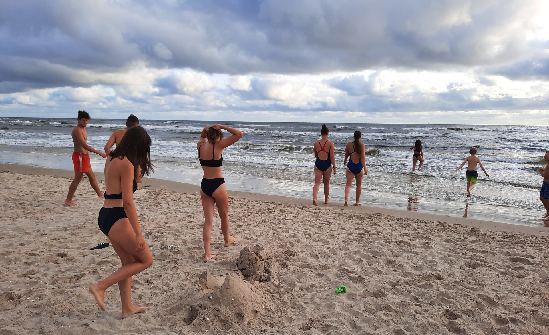 Bild: letztes Baden vor der Abreise