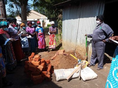 Foto des Albums: Construction of an energy-saving stove in July 2021