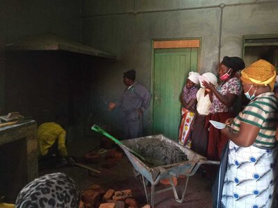 Foto des Albums: Construction of an energy-saving stove in July 2021