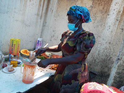 Foto des Albums: Construction of an energy-saving stove in July 2021