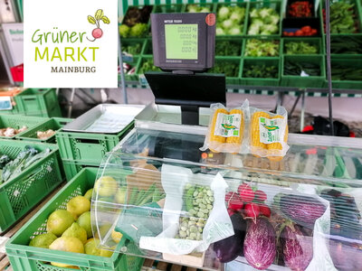 Obst und Gem&uuml;se auf dem Gr&uuml;nen Markt Mainburg 