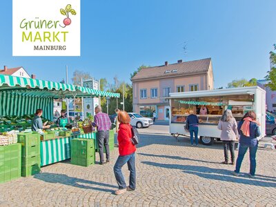 Obst und Gem&uuml;se auf dem Gr&uuml;nen Markt Mainburg 