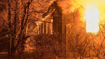 Vorschaubild: Brand einer Obdachlosenunterkunft