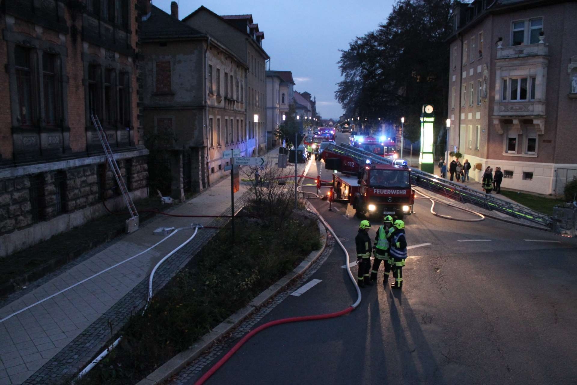Bild: Zimmerbrand Bahnhofstraße