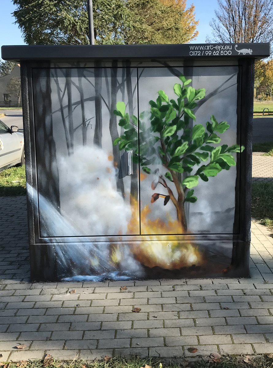 Bild: Gestaltung Trafostation Sernowstraße (Foto 5: e.dis)