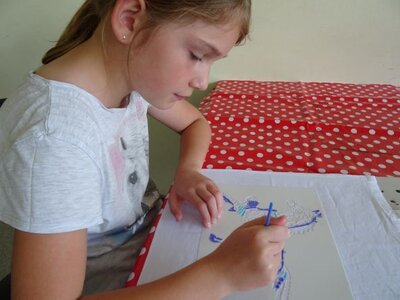 Foto des Albums: Sommerferienaktion: Stoffmalerei für Kids