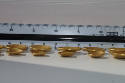 Auswahl der keltischen Goldm&uuml;nzen aus Brandenburg.Foto T. Kersting, BLDAM  (Bild vergr&ouml;&szlig;ern)