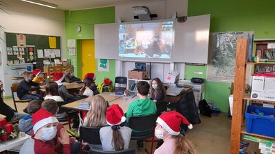 Foto des Albums: Videochat mit der französischen Partnerschule