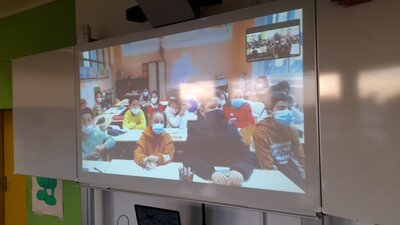 Foto des Albums: Videochat mit der französischen Partnerschule