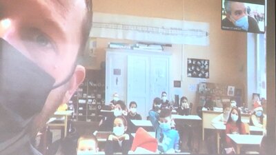 Foto des Albums: Videochat mit der französischen Partnerschule