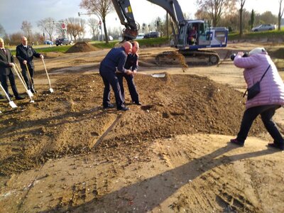 Spatenstich am 18.01.2022 (Foto: LE Kempen)  (Bild vergr&ouml;&szlig;ern)