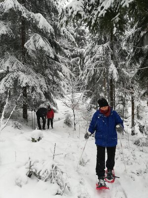 Foto des Albums: Winterschneeschuhrundwanderung bei Schönwald über Steinbruch, Sandgrube zum Pfarrhaus und Kleppermühle