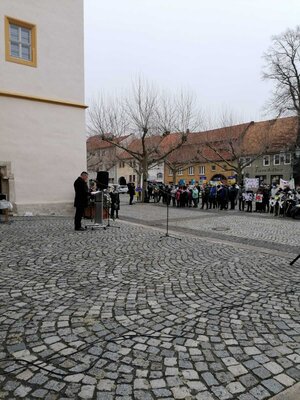 Foto des Albums: Friedenskundgebung - am 04.03.2022 auf dem Marktplatz Bad Tennstedt