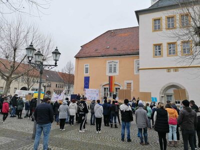 Foto des Albums: Friedenskundgebung - am 04.03.2022 auf dem Marktplatz Bad Tennstedt