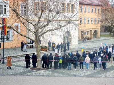 Foto des Albums: Friedenskundgebung - am 04.03.2022 auf dem Marktplatz Bad Tennstedt