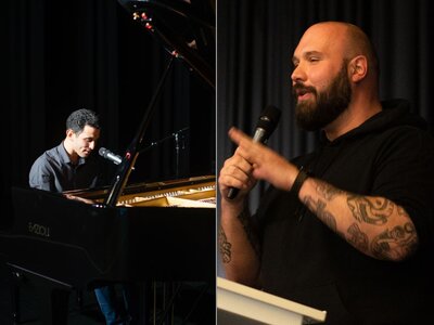 Aeham Ahmad (Klavier) & Konstantin Flemig (Dokumentation): Vor den Augen der Welt | &copy; Marc Flemig 