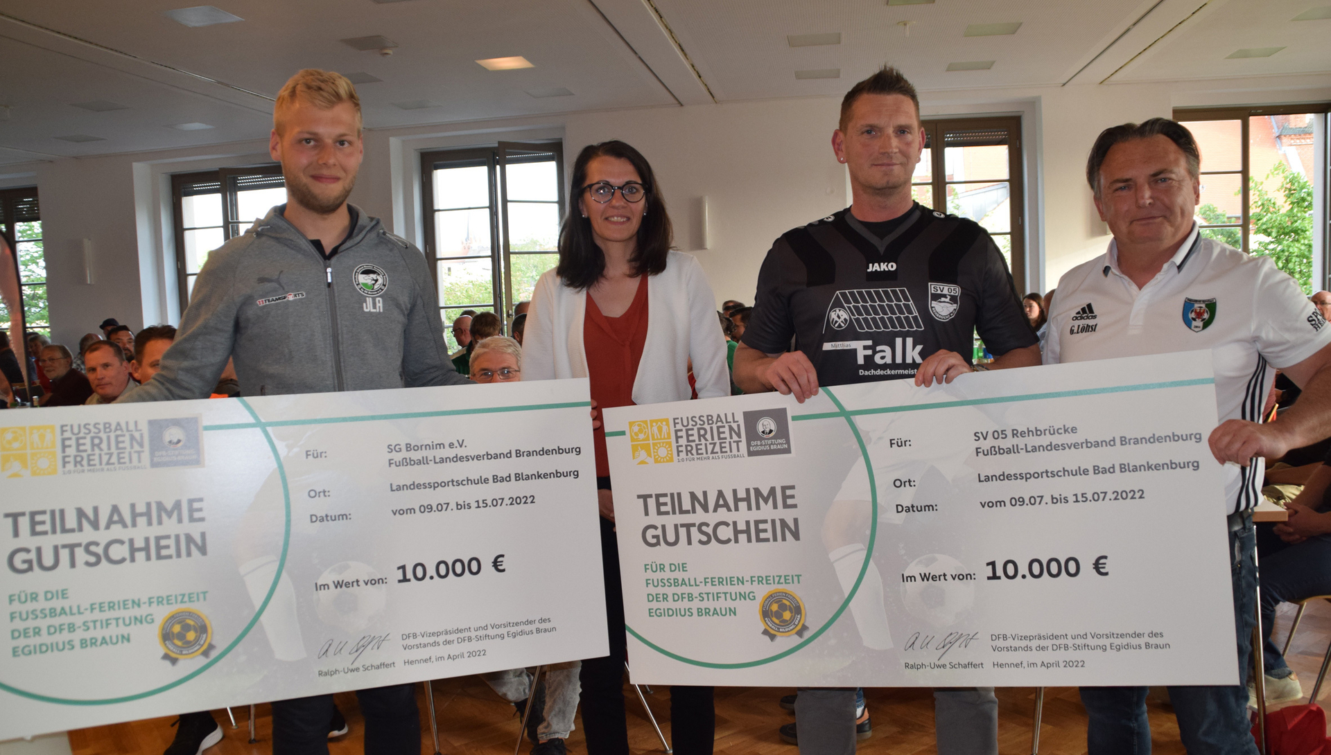 Bild: Die SG Bornim und der SV 05 Rehbrücke werden im Sommer mit dem Vereinsnachwuchs Fußball-Ferien-Freizeiten erleben.