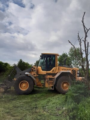 dank vorausschauender Organisation kommt schwere Technik zum Einsatz 
