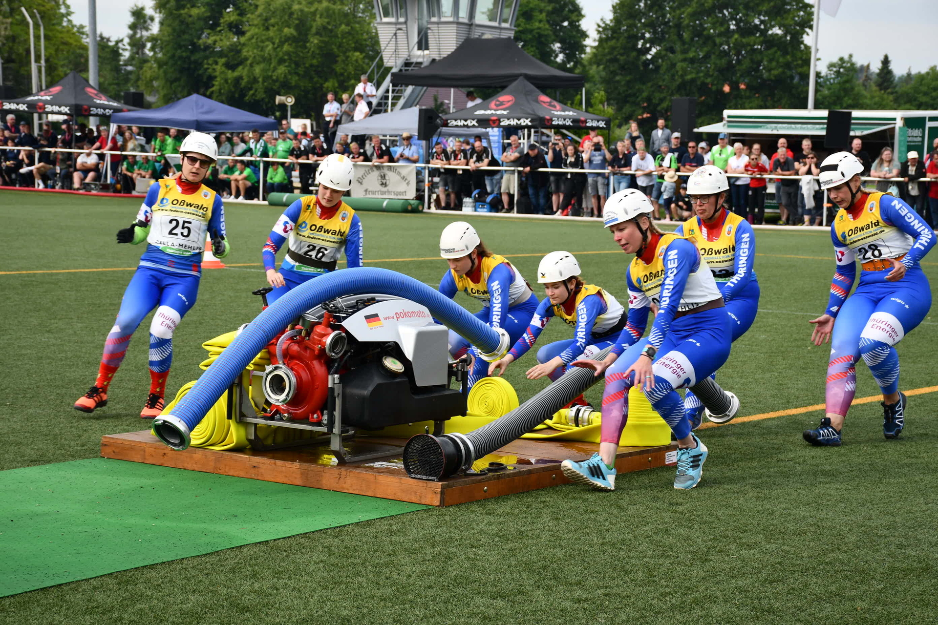 Bild: Isabell Richter beim LA im Team Thüringen