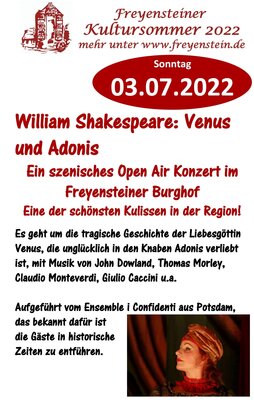 Foto des Albums: Venus und Adonis - Shakespeare in Freyenstein (03.07.2022)