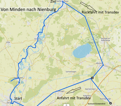 Von Minden nach Nienburg  (Bild vergr&ouml;&szlig;ern)