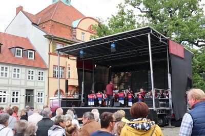 Foto des Albums: Wittstocker Blasorchester zum Kultursommer auf dem Marktplatz (10.07.2022)