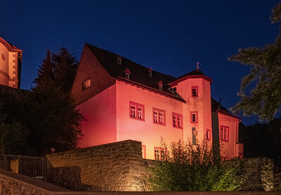 2022-06-19-0423 Mandeler Kerb - Sonntag Abend - Schlo&szlig; - angestrahlt  (Bild vergr&ouml;&szlig;ern)