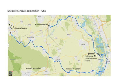 Ersatztour Leineauen bei Schliekum - Ruthe  (Bild vergr&ouml;&szlig;ern)