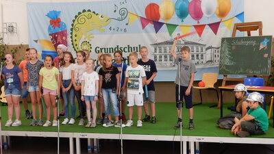 Foto des Albums: Proben des Programmes für die Schuleingangsfeier