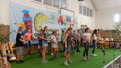 Foto des Albums: Proben des Programmes für die Schuleingangsfeier