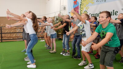Foto des Albums: Proben des Programmes für die Schuleingangsfeier
