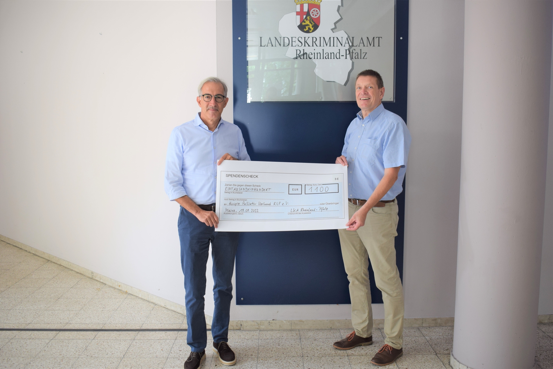 Spende vom LKA Rheinland-Pfalz - Hospiz- und PalliativVerband Rheinland ...