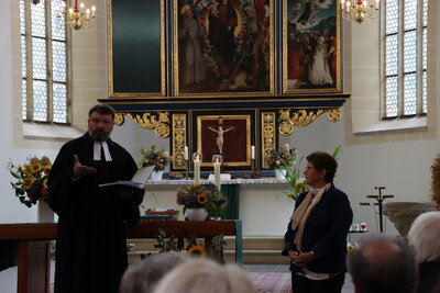 Verabschiedung von Angela Modes durch Sup.Dr. Olaf Richter 