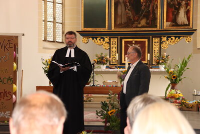 Verabschiedung von Gottfried Schwabe durch Sup.Dr. Olaf Richter 