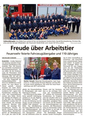 Bericht der HNA am 26.09.2022  (Bild vergr&ouml;&szlig;ern)