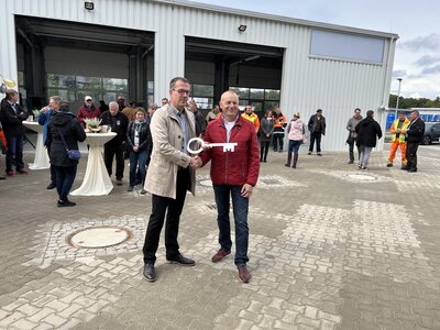 Vorschaubild: Bürgermeister Sven Richter und Bauhofchef Dietmar Schröder