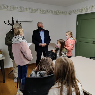 Fotoalbum Besuch beim Bürgermeister