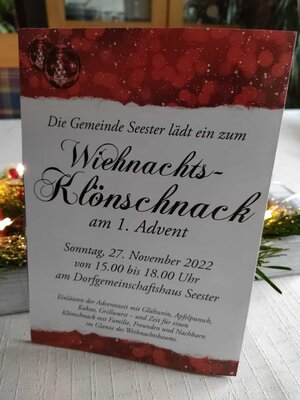 Fotoalbum Wiehnachts-Klönschnack am DGH