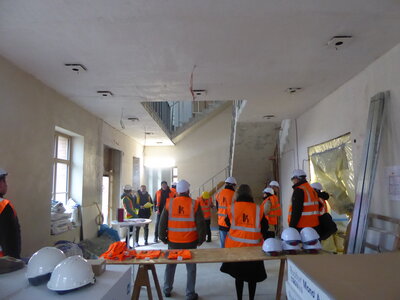 Foto des Albums: Baustellenführungen in der zukünftigen Stadtbibliothek (03.12.2022)