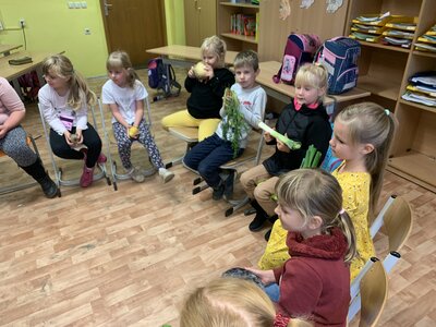 Foto des Albums: Die Länderinnen besuchen die Klasse 1a