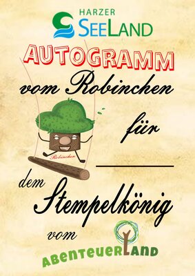 Autogramm Robinchen  (Bild vergr&ouml;&szlig;ern)