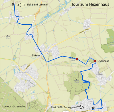 Tour zum Hexenhaus  (Bild vergr&ouml;&szlig;ern)