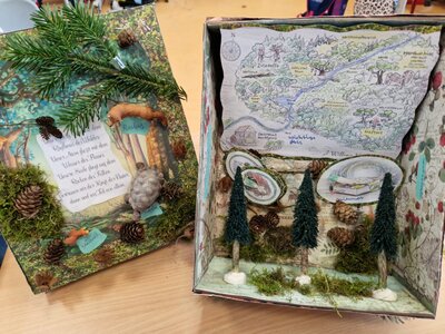 Foto des Albums: Buchvorstellung im Schuhkarton Klasse 4b