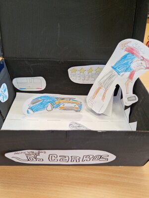 Foto des Albums: Buchvorstellung im Schuhkarton Klasse 4b