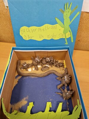 Foto des Albums: Buchvorstellung im Schuhkarton Klasse 4b