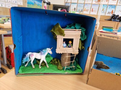 Foto des Albums: Buchvorstellung im Schuhkarton Klasse 4b